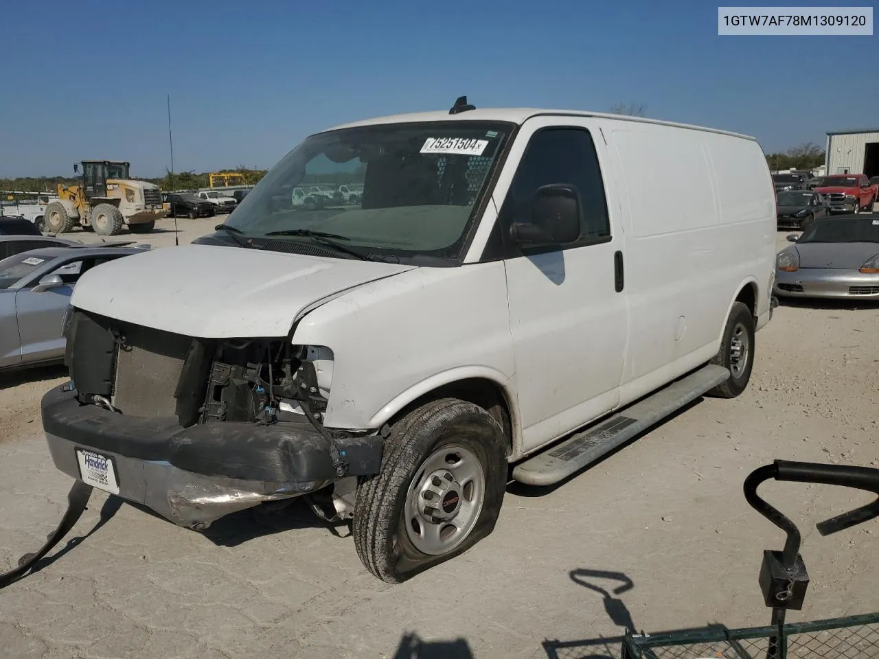 2021 GMC Savana G2500 VIN: 1GTW7AF78M1309120 Lot: 75251504