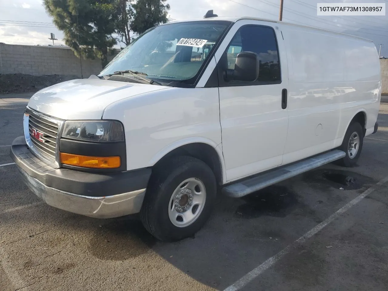 2021 GMC Savana G2500 VIN: 1GTW7AF73M1308957 Lot: 78199424