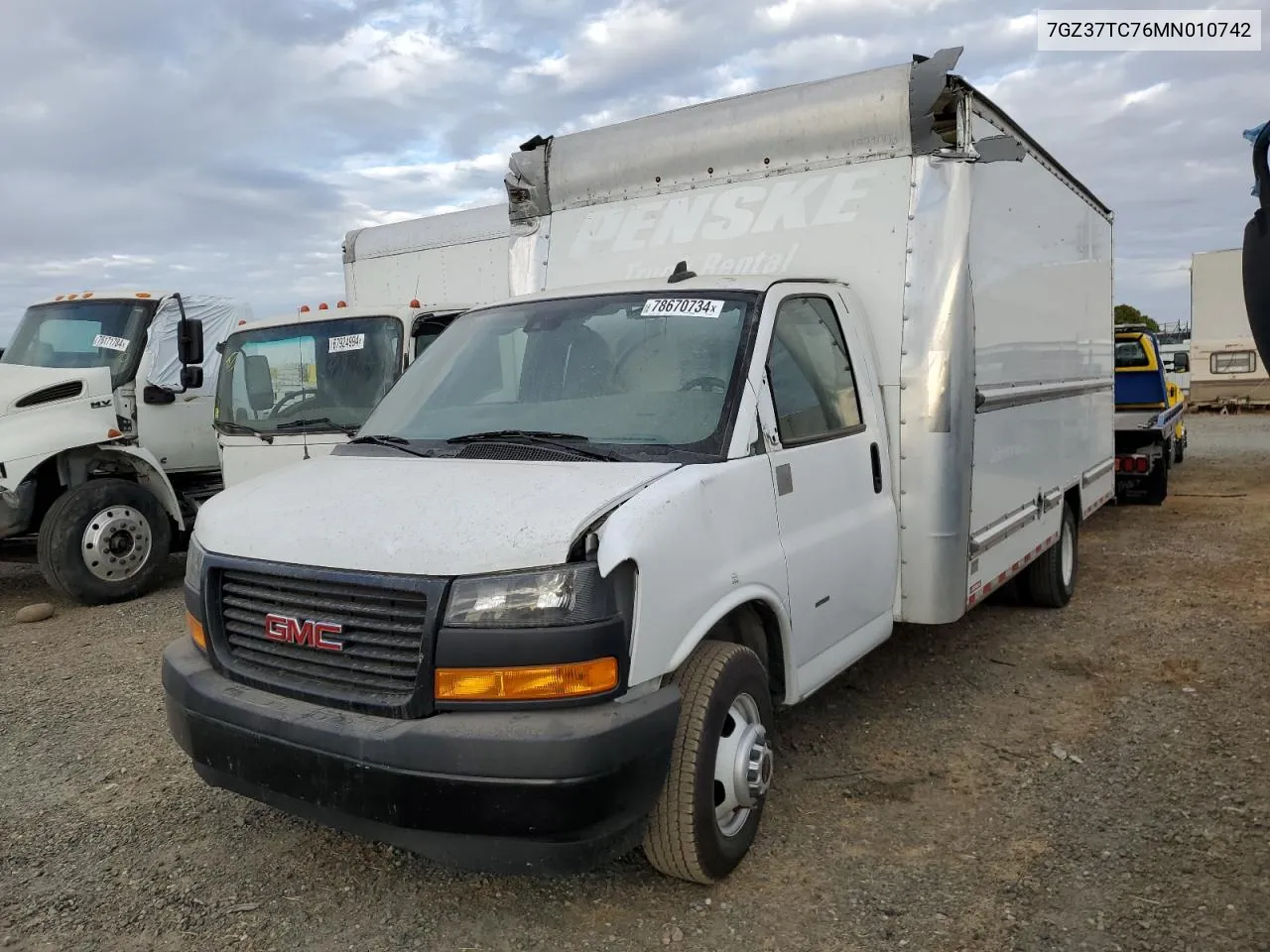 2021 GMC Savana Cutaway G3500 VIN: 7GZ37TC76MN010742 Lot: 78670734