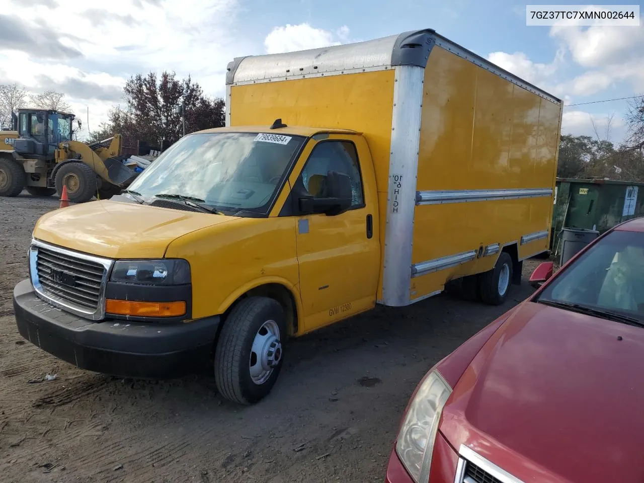 2021 GMC Savana Cutaway G3500 VIN: 7GZ37TC7XMN002644 Lot: 79839684