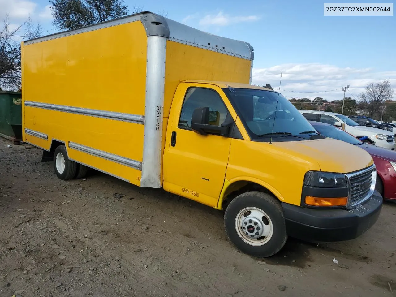 2021 GMC Savana Cutaway G3500 VIN: 7GZ37TC7XMN002644 Lot: 79839684