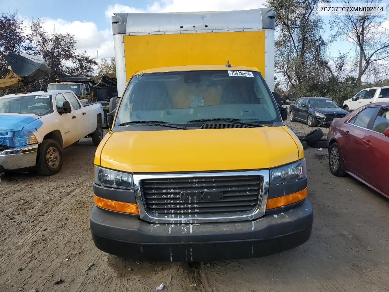 2021 GMC Savana Cutaway G3500 VIN: 7GZ37TC7XMN002644 Lot: 79839684