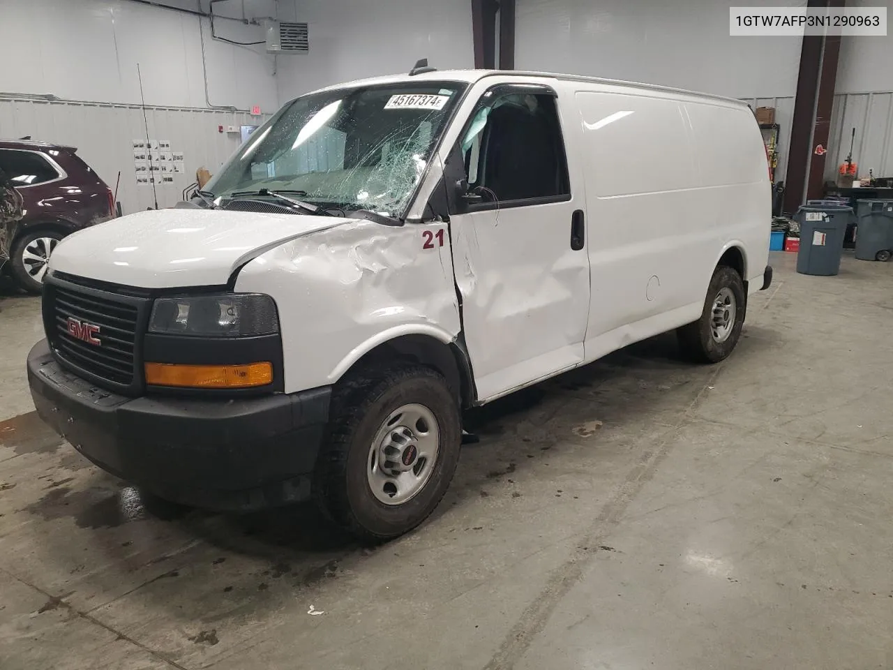 2022 GMC Savana G2500 VIN: 1GTW7AFP3N1290963 Lot: 45167374