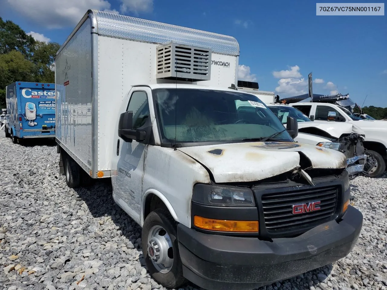 2022 GMC Savana Cutaway G4500 VIN: 7GZ67VC75NN001167 Lot: 67438114