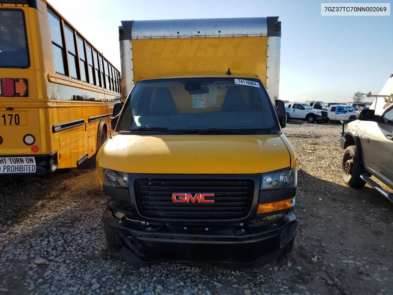 2022 GMC Savana Cutaway G3500 VIN: 7GZ37TC70NN002069 Lot: 74116964