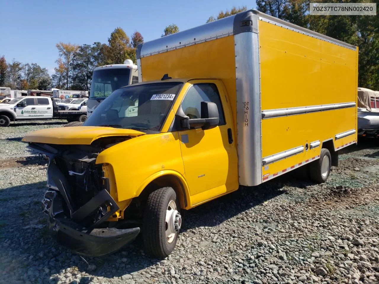 2022 GMC Savana Cutaway G3500 VIN: 7GZ37TC78NN002420 Lot: 77821234