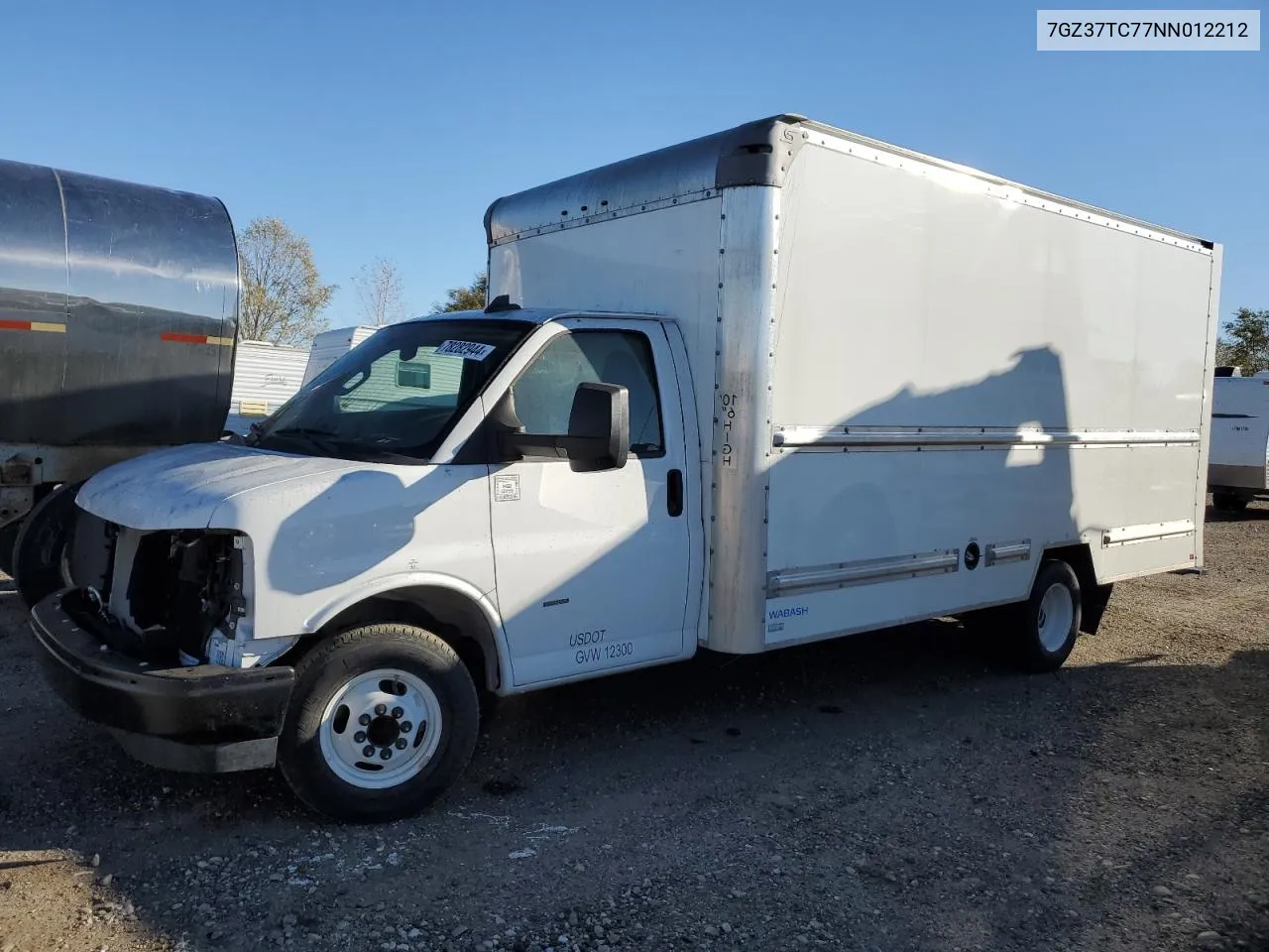 2022 GMC Savana Cutaway G3500 VIN: 7GZ37TC77NN012212 Lot: 78282944