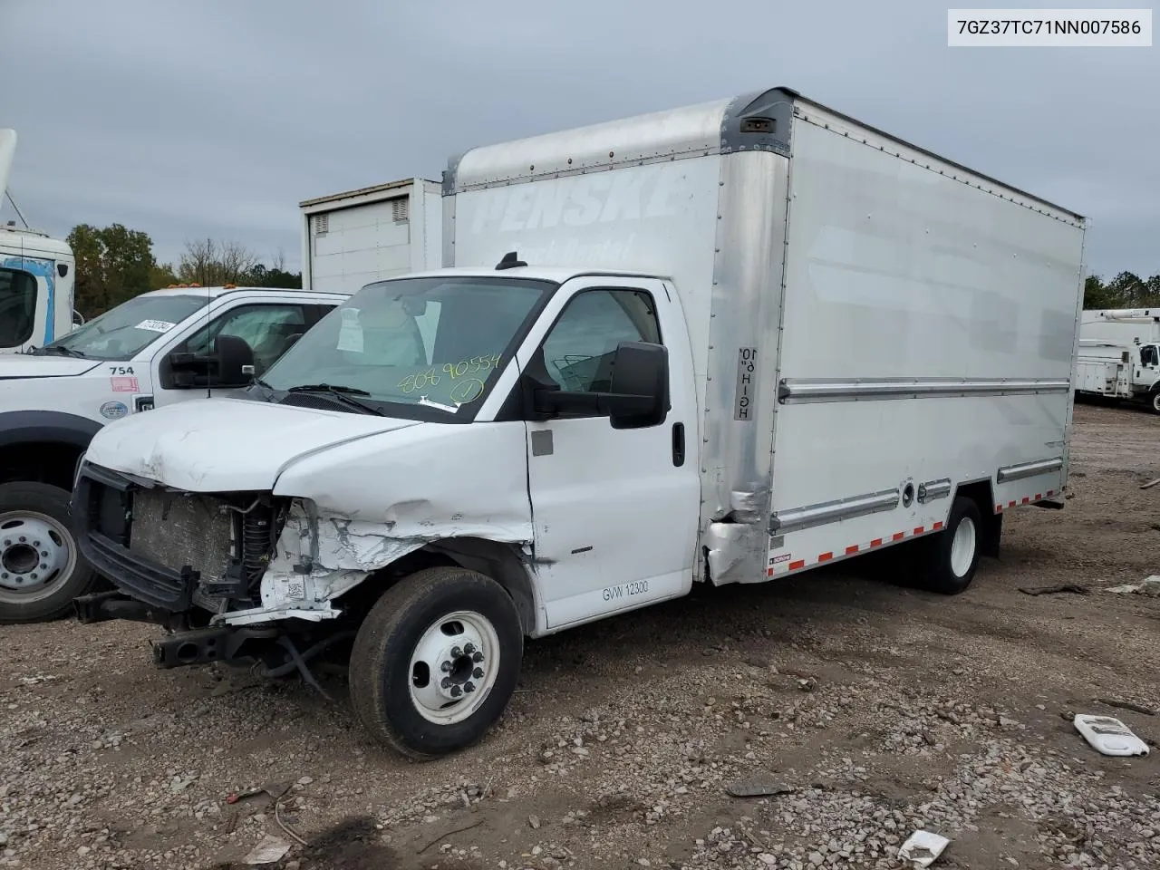 2022 GMC Savana Cutaway G3500 VIN: 7GZ37TC71NN007586 Lot: 80890554