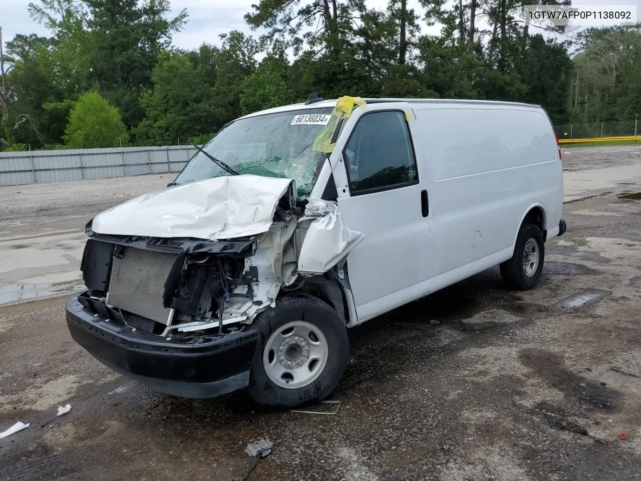 2023 GMC Savana G2500 VIN: 1GTW7AFP0P1138092 Lot: 60136034