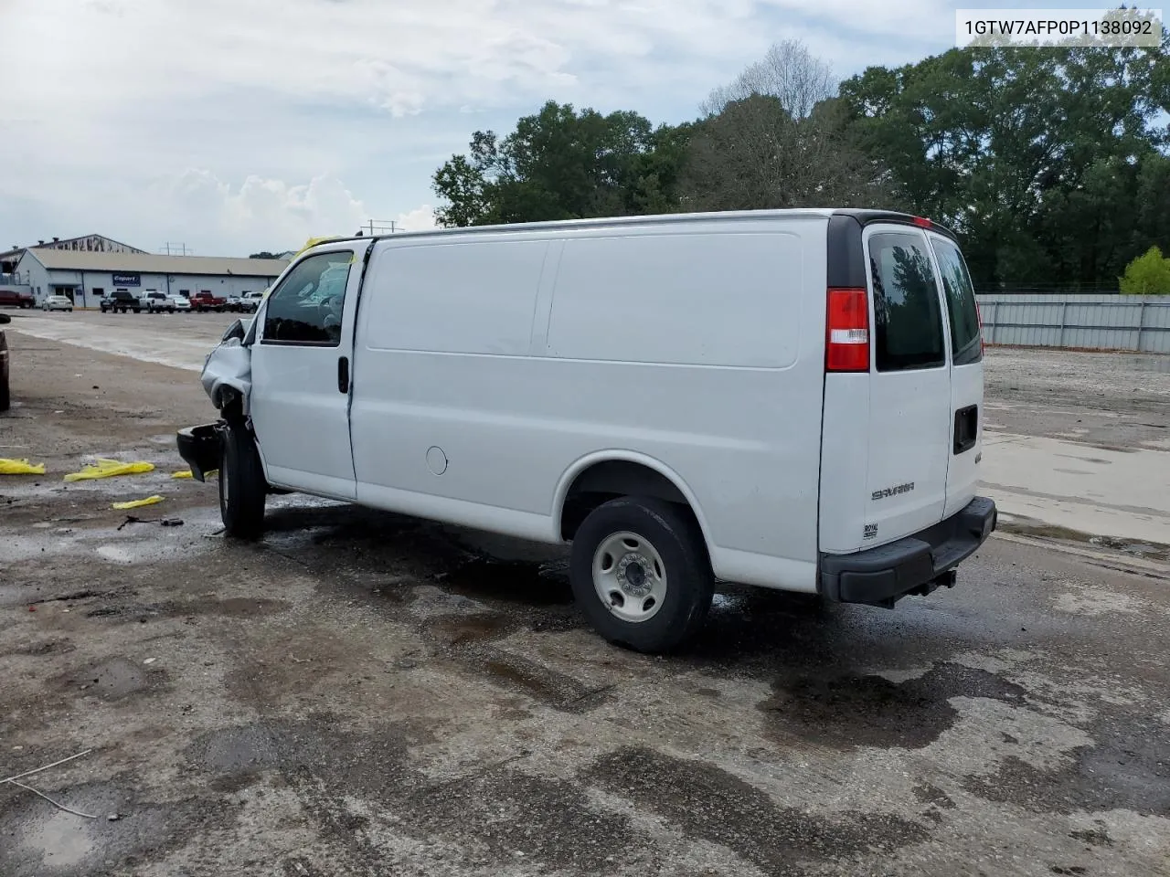 2023 GMC Savana G2500 VIN: 1GTW7AFP0P1138092 Lot: 60136034