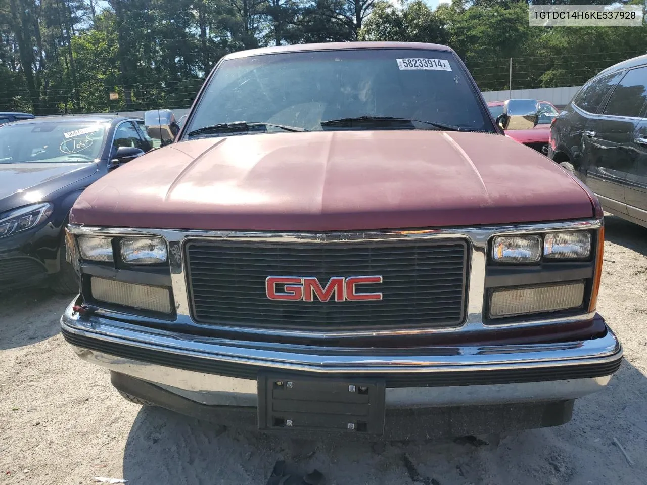 1989 GMC Sierra C1500 VIN: 1GTDC14H6KE537928 Lot: 58233914