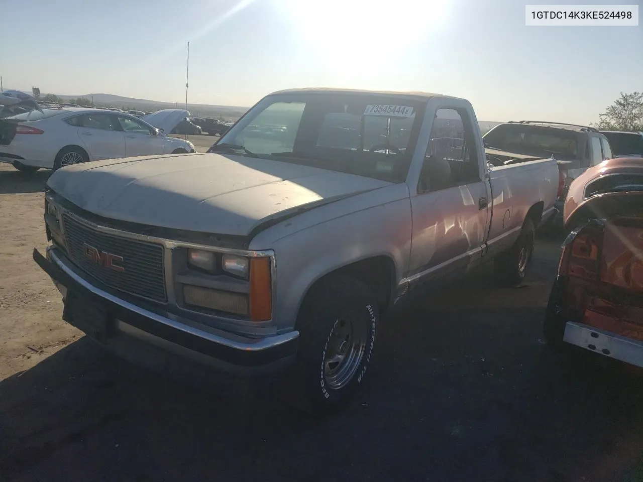 1989 GMC Sierra C1500 VIN: 1GTDC14K3KE524498 Lot: 73545444