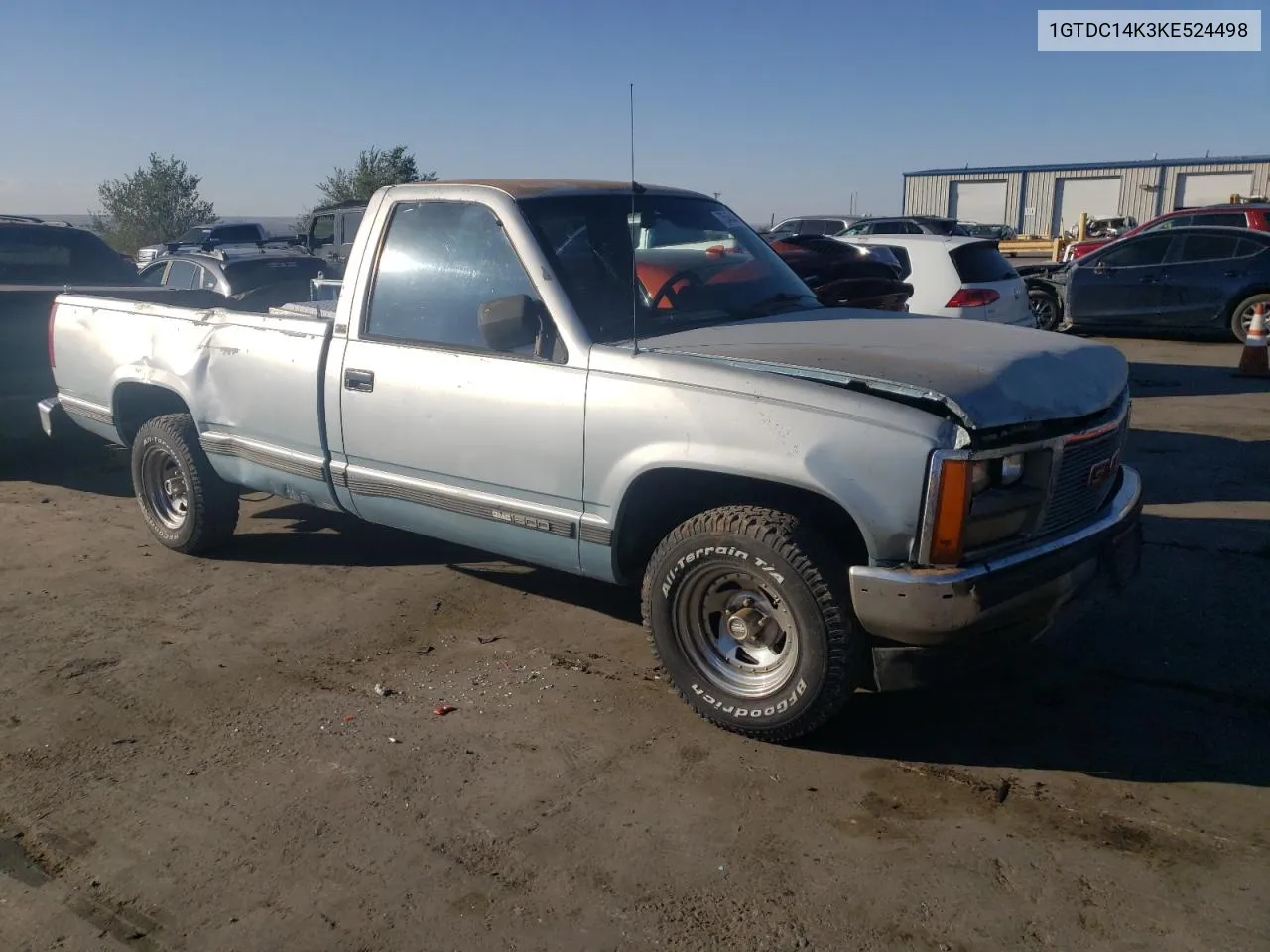 1989 GMC Sierra C1500 VIN: 1GTDC14K3KE524498 Lot: 73545444