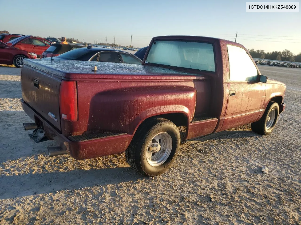 1989 GMC Sierra C1500 VIN: 1GTDC14HXKZ548889 Lot: 74876684