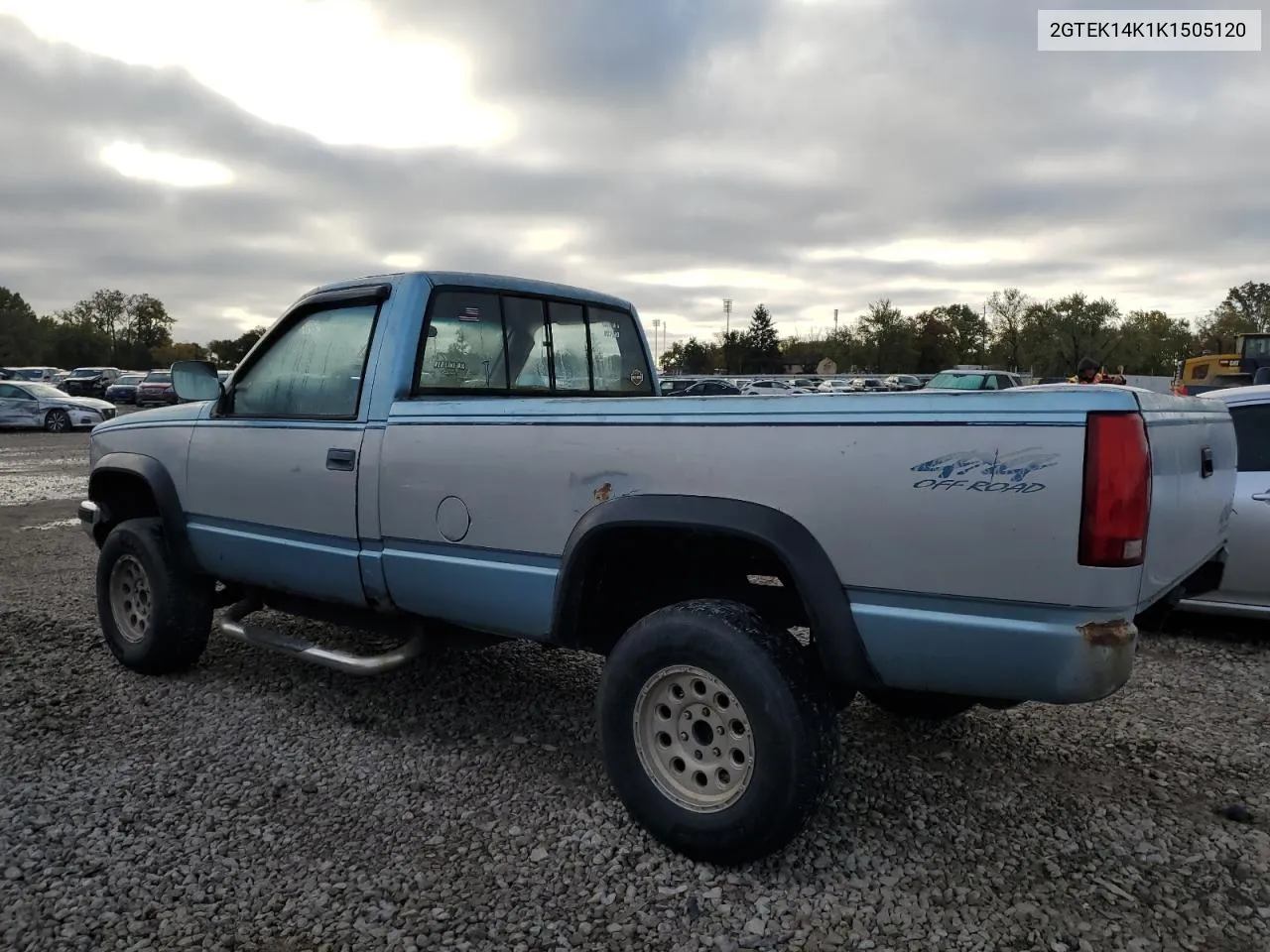 2GTEK14K1K1505120 1989 GMC Sierra K1500