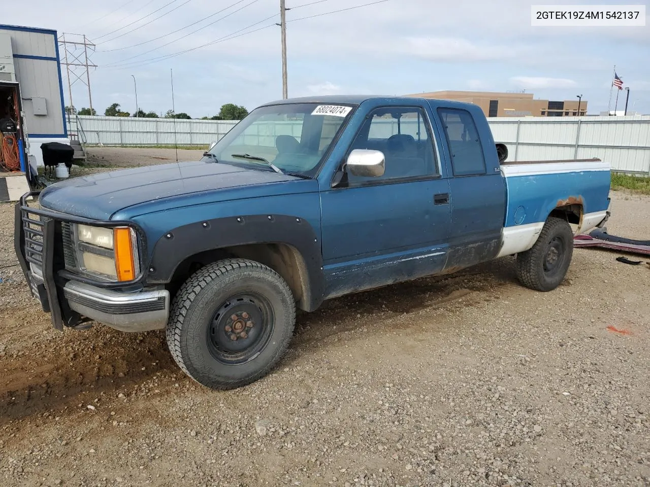 1991 GMC Sierra K1500 VIN: 2GTEK19Z4M1542137 Lot: 68024074