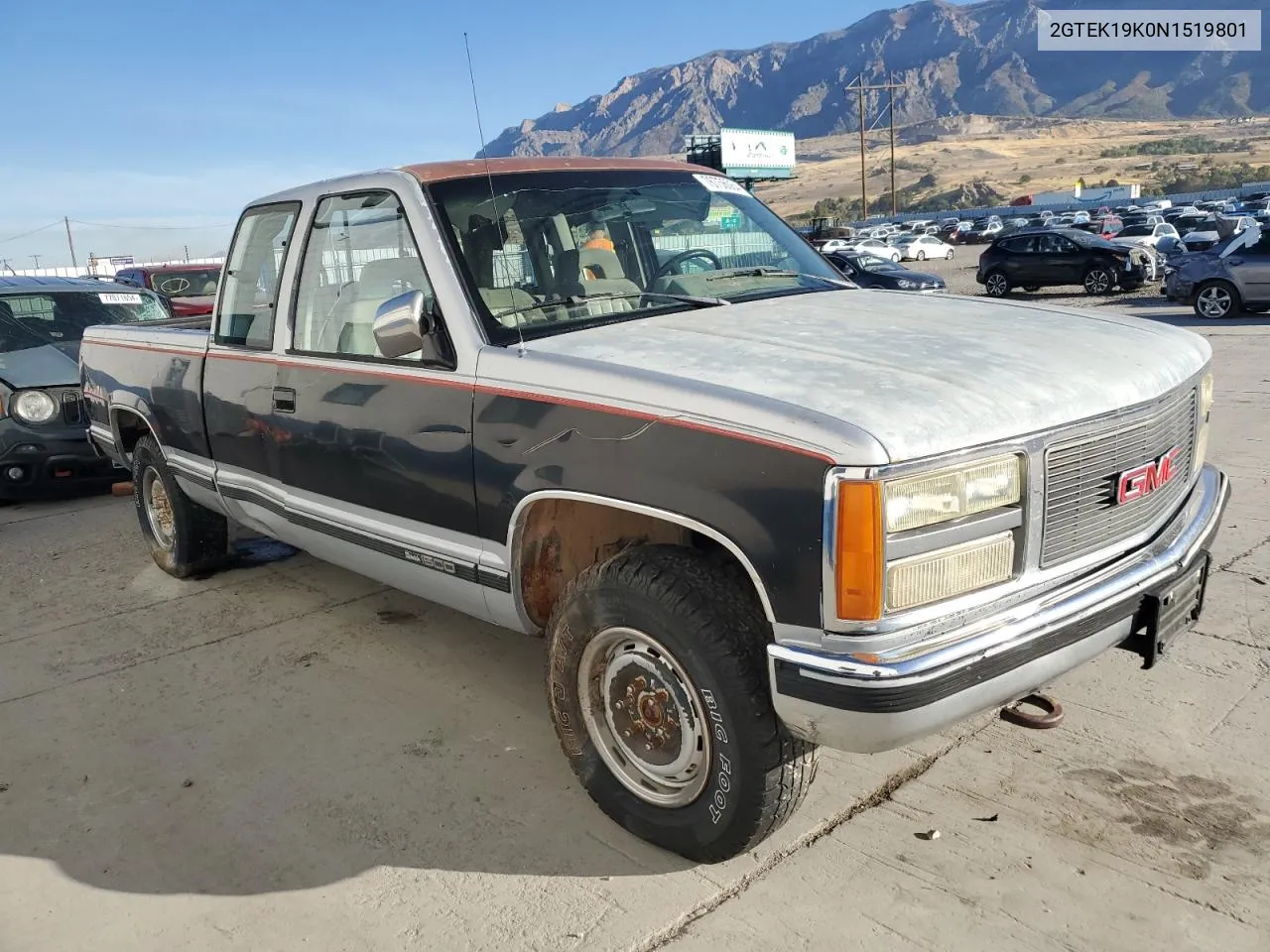 1992 GMC Sierra K1500 VIN: 2GTEK19K0N1519801 Lot: 76756064