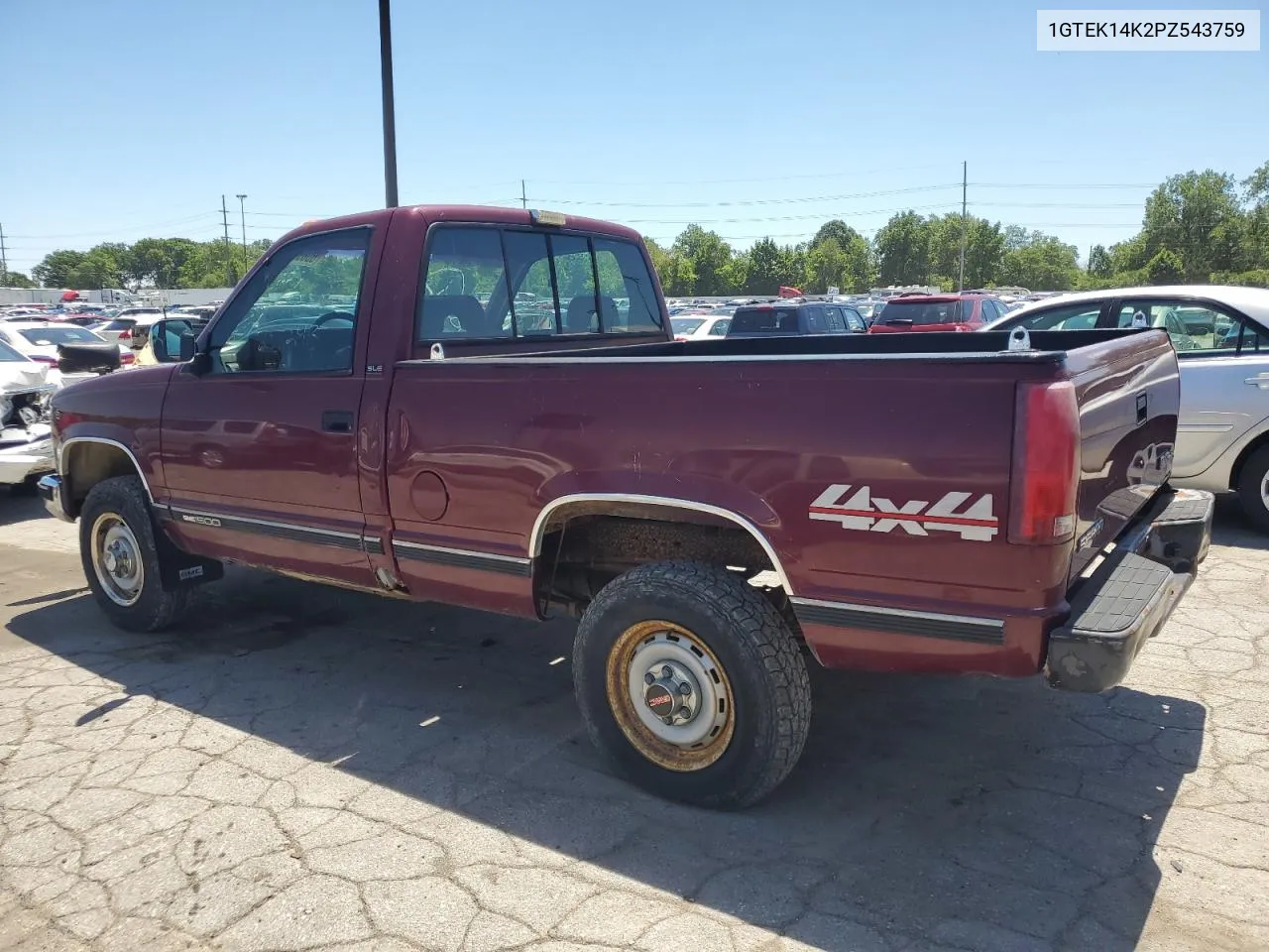 1993 GMC Sierra K1500 VIN: 1GTEK14K2PZ543759 Lot: 60896034