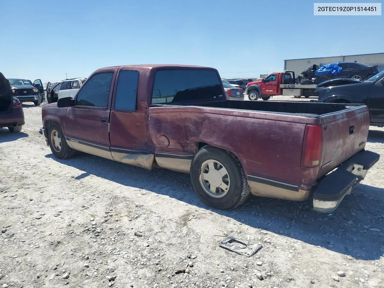 1993 GMC Sierra C1500 VIN: 2GTEC19Z0P1514451 Lot: 71049814