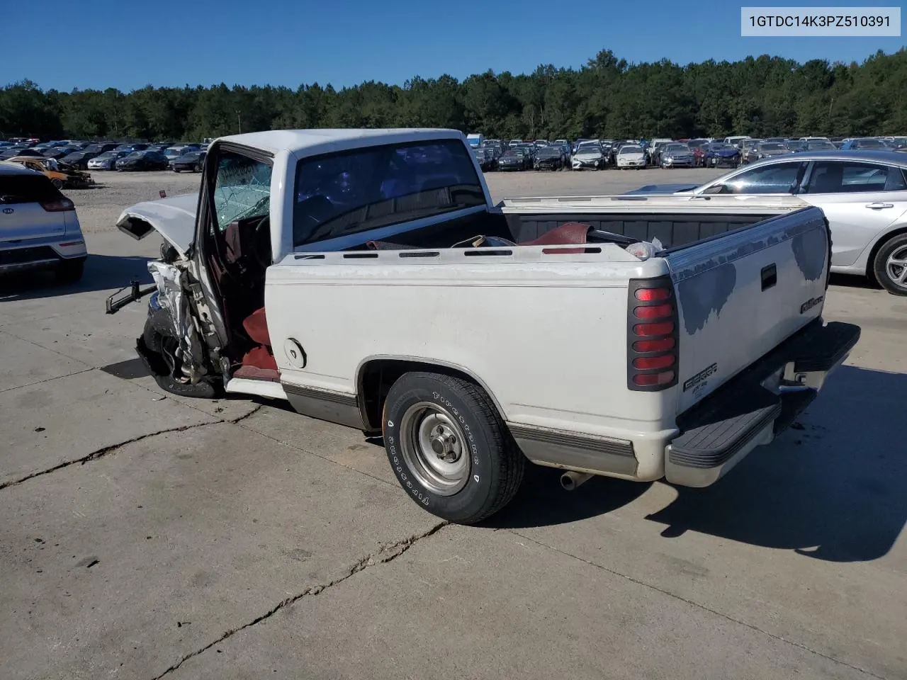 1993 GMC Sierra C1500 VIN: 1GTDC14K3PZ510391 Lot: 75309444