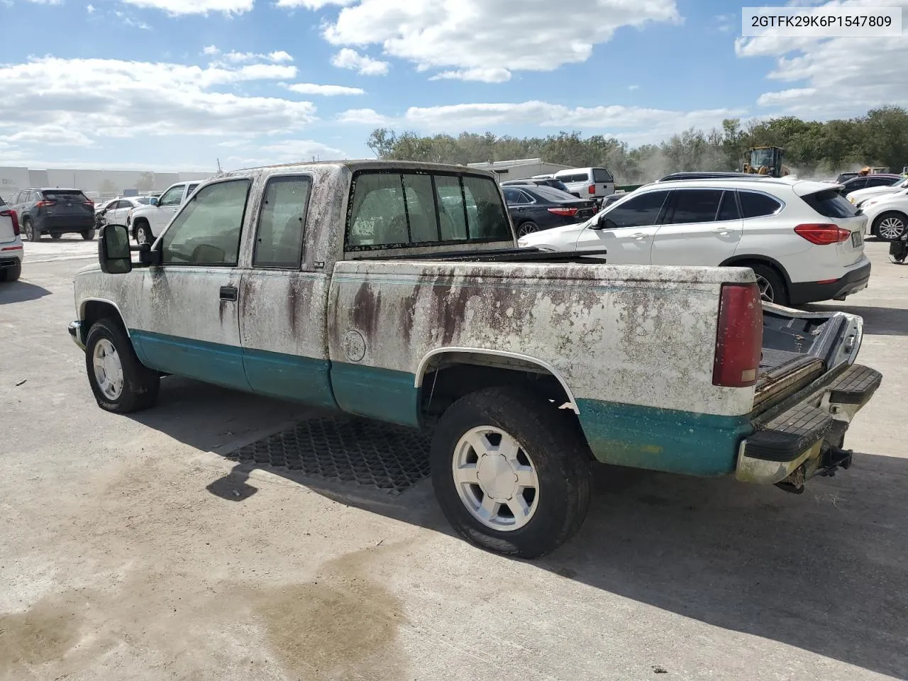 1993 GMC Sierra K2500 VIN: 2GTFK29K6P1547809 Lot: 75980504