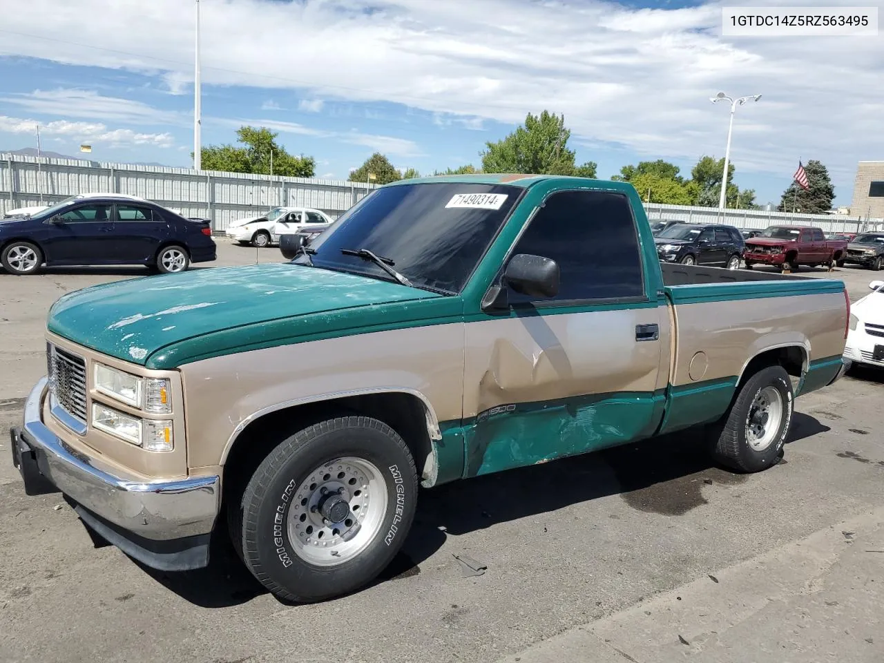 1994 GMC Sierra C1500 VIN: 1GTDC14Z5RZ563495 Lot: 71490314