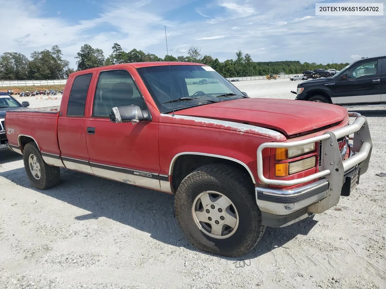 1995 GMC Sierra K1500 VIN: 2GTEK19K6S1504702 Lot: 70811114