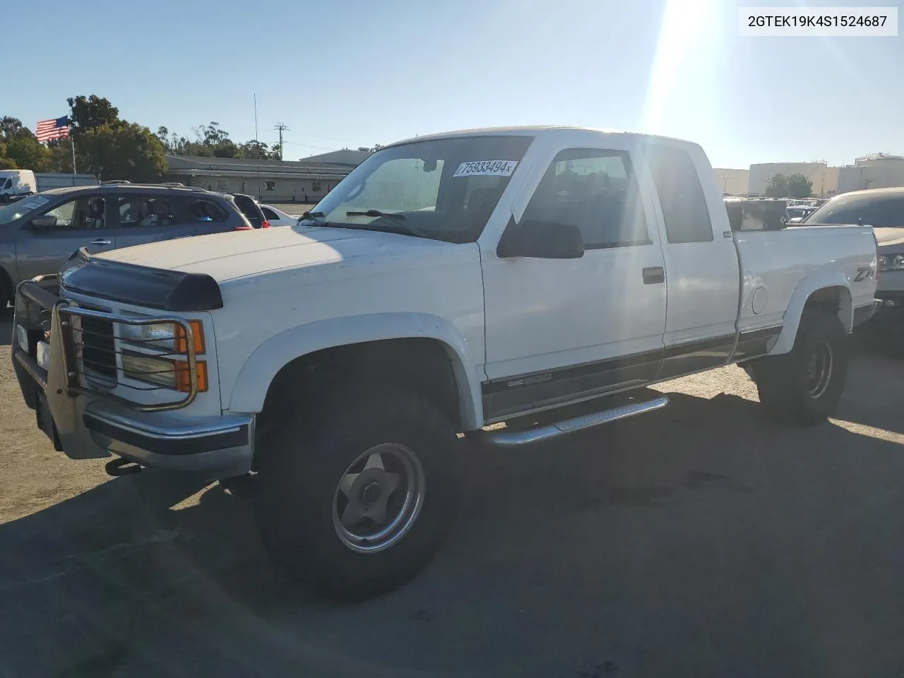 1995 GMC Sierra K1500 VIN: 2GTEK19K4S1524687 Lot: 75933494