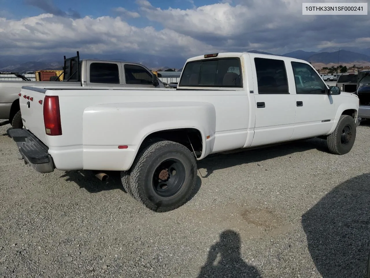 1995 GMC Sierra K3500 VIN: 1GTHK33N1SF000241 Lot: 77582284