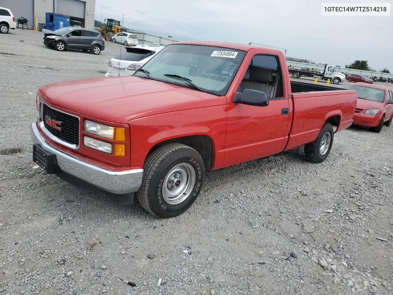 1996 GMC Sierra C1500 VIN: 1GTEC14W7TZ514218 Lot: 72534954