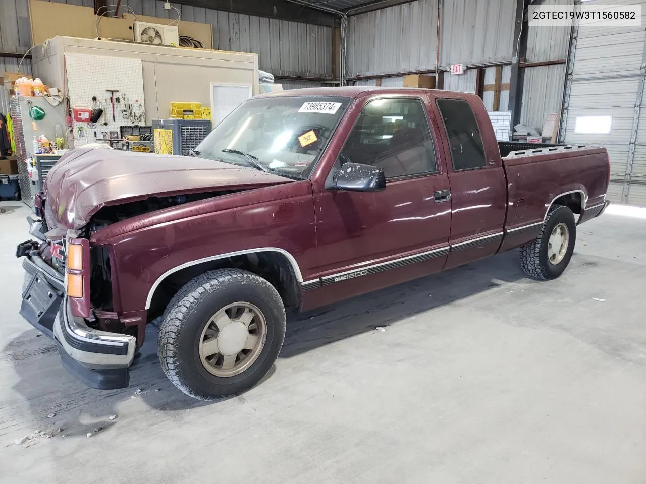 1996 GMC Sierra C1500 VIN: 2GTEC19W3T1560582 Lot: 73985374