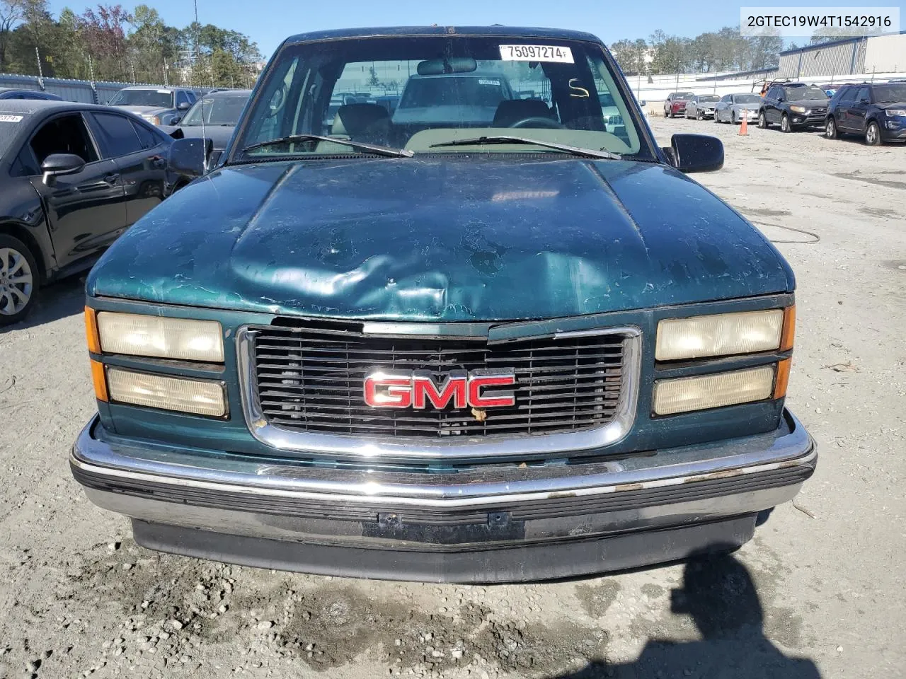 1996 GMC Sierra C1500 VIN: 2GTEC19W4T1542916 Lot: 75097274