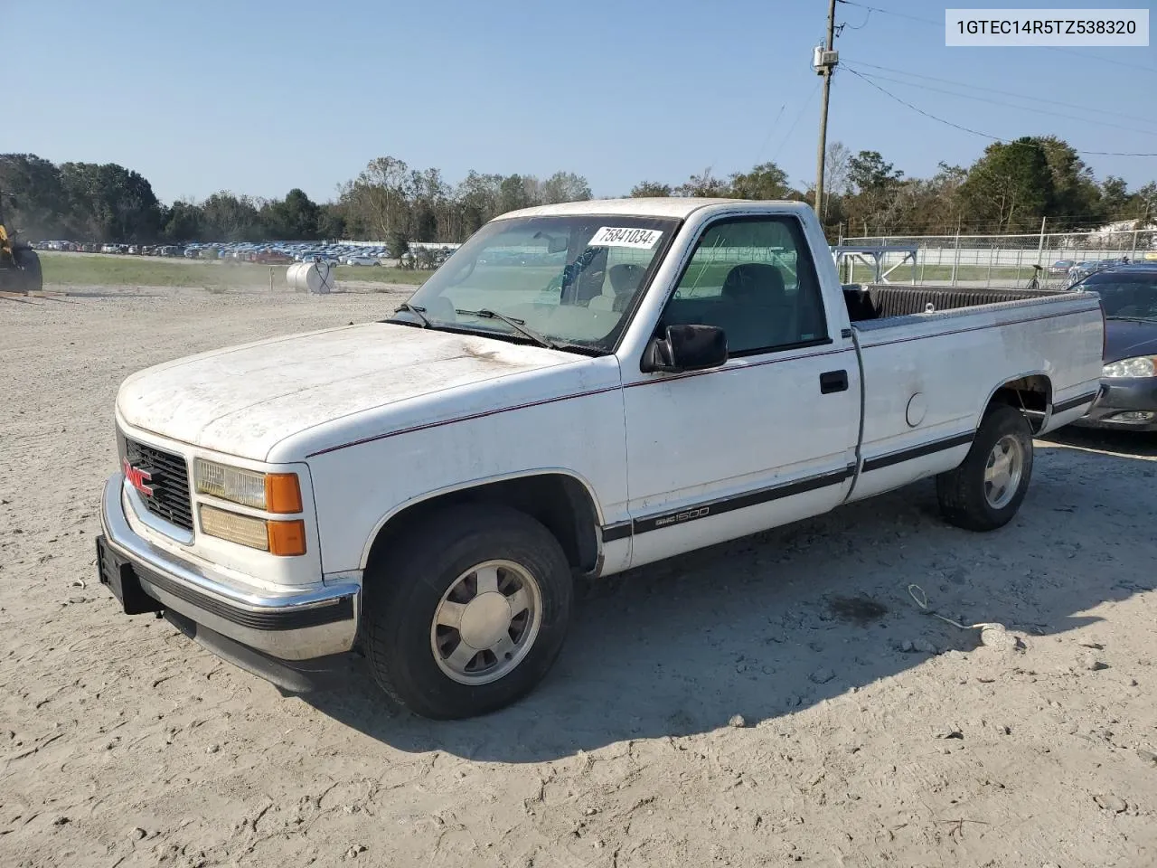 1996 GMC Sierra C1500 VIN: 1GTEC14R5TZ538320 Lot: 75841034