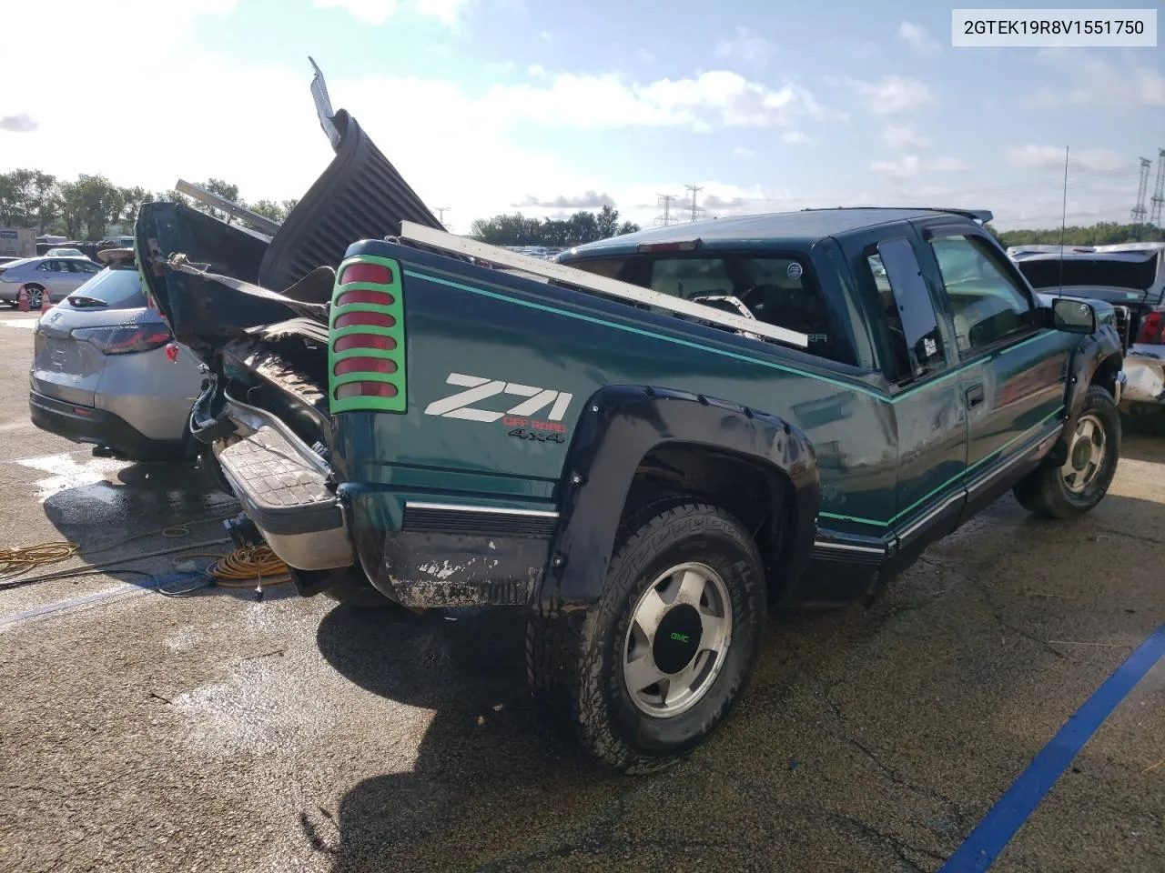 1997 GMC Sierra K1500 VIN: 2GTEK19R8V1551750 Lot: 67721084