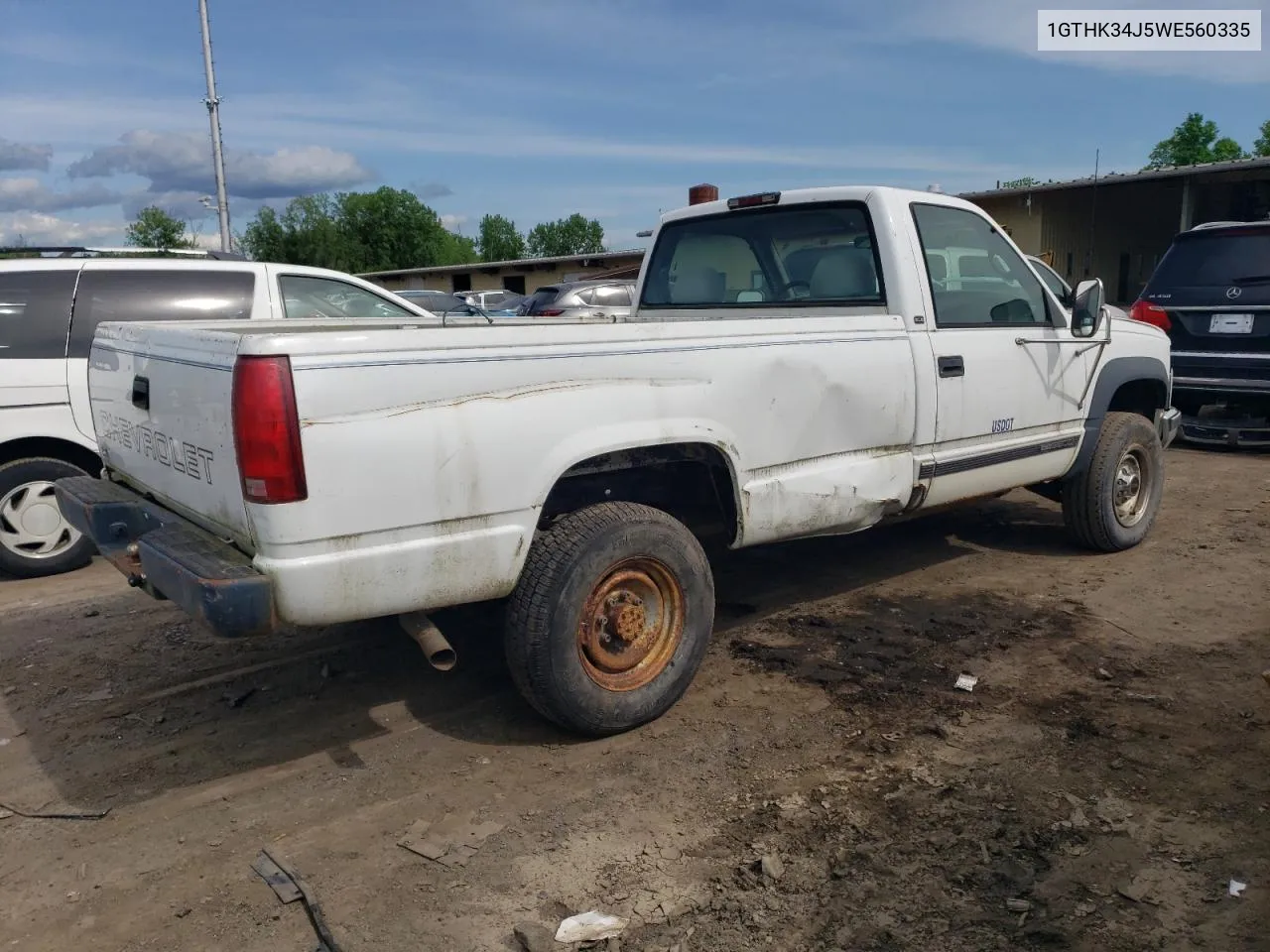 1998 GMC Sierra K3500 VIN: 1GTHK34J5WE560335 Lot: 53194804