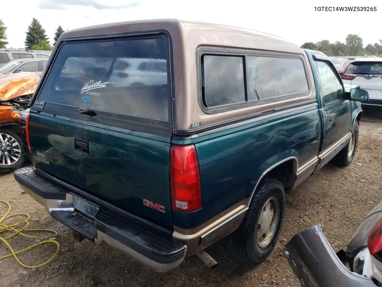 1998 GMC Sierra C1500 VIN: 1GTEC14W3WZ539265 Lot: 59153914