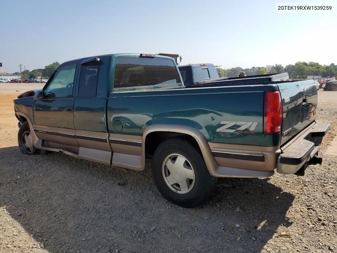 1998 GMC Sierra K1500 VIN: 2GTEK19RXW1539259 Lot: 68315734