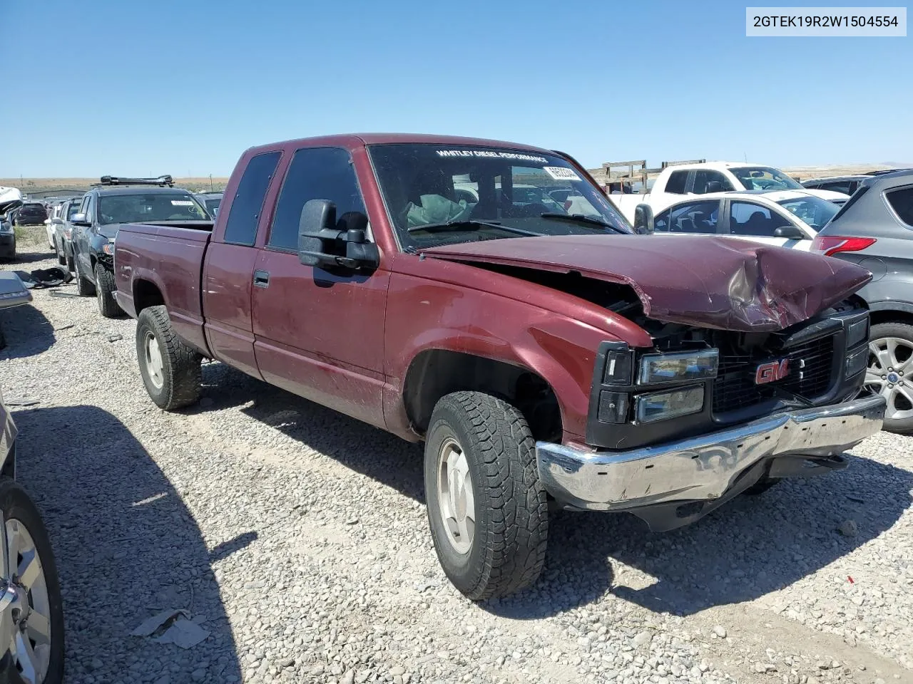 1998 GMC Sierra K1500 VIN: 2GTEK19R2W1504554 Lot: 69522344