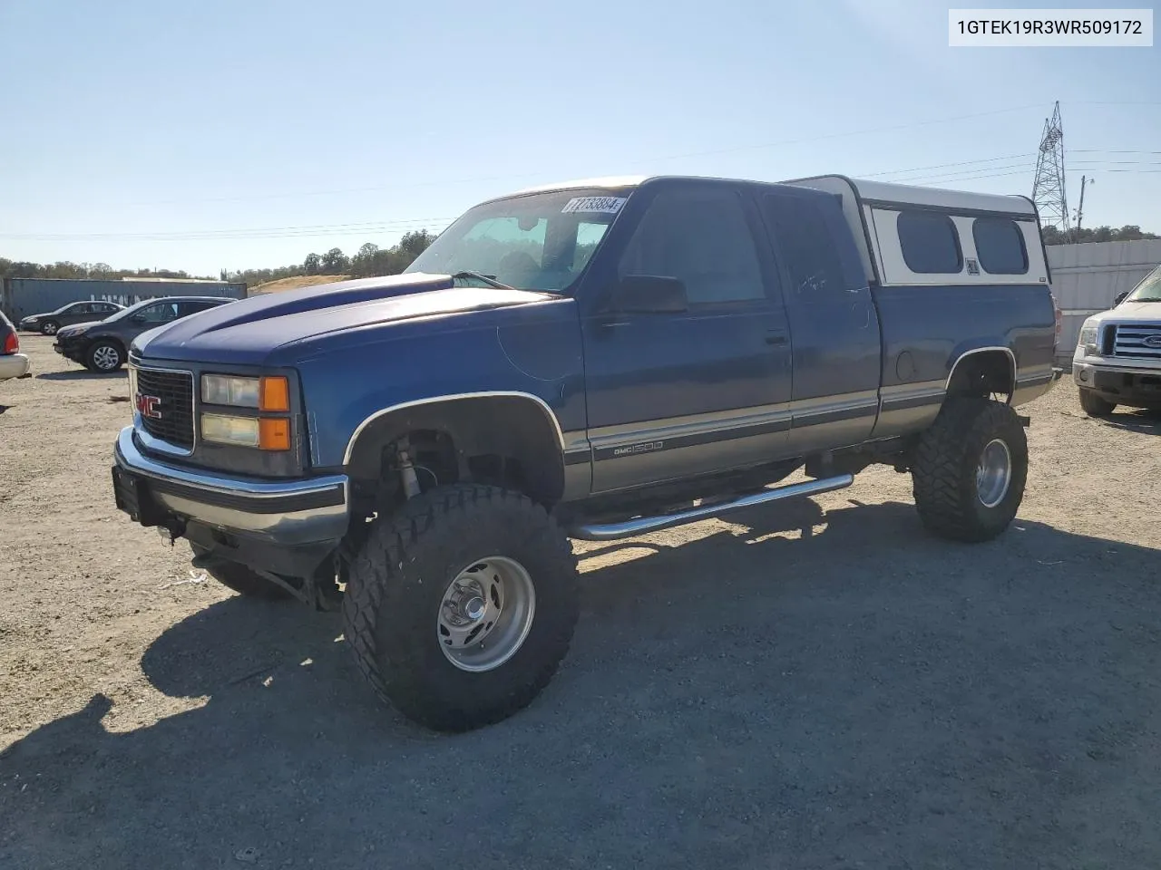 1998 GMC Sierra K1500 VIN: 1GTEK19R3WR509172 Lot: 72733884