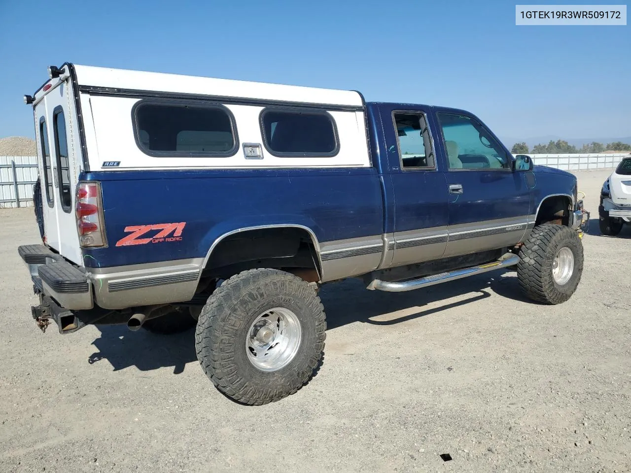 1998 GMC Sierra K1500 VIN: 1GTEK19R3WR509172 Lot: 72733884