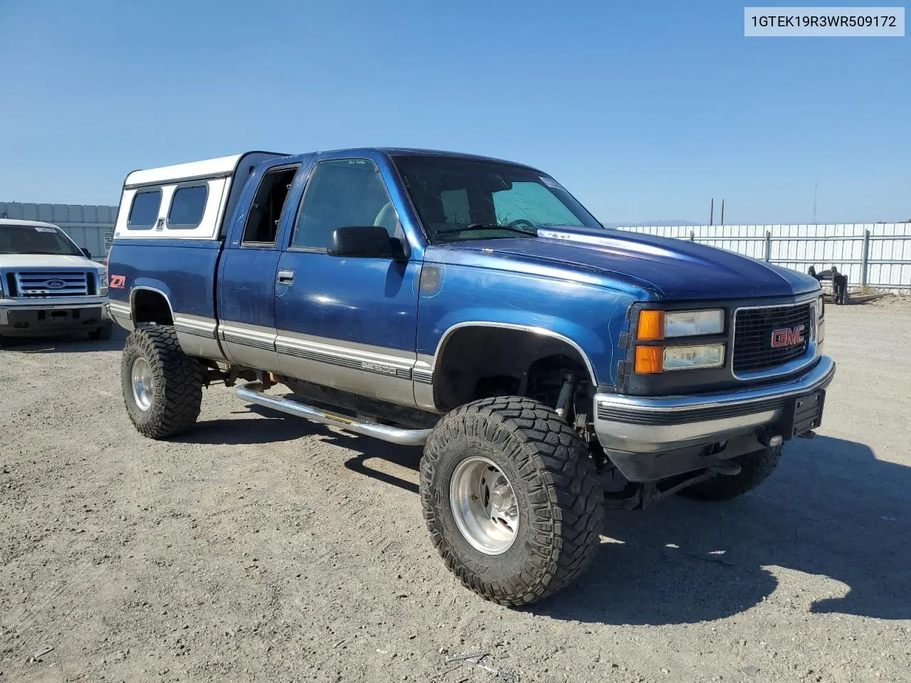 1998 GMC Sierra K1500 VIN: 1GTEK19R3WR509172 Lot: 72733884