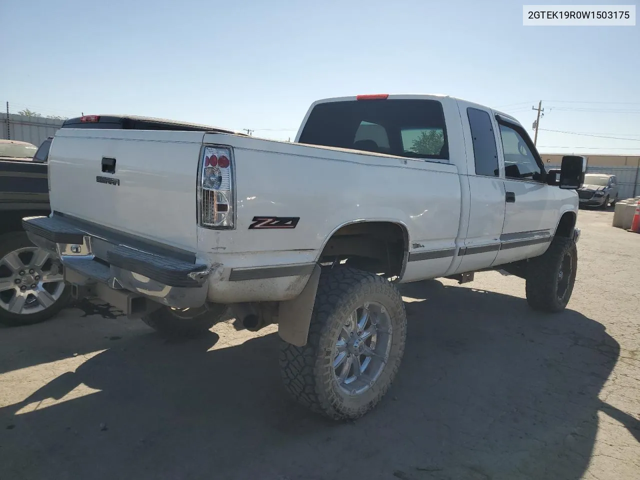 1998 GMC Sierra K1500 VIN: 2GTEK19R0W1503175 Lot: 72769784