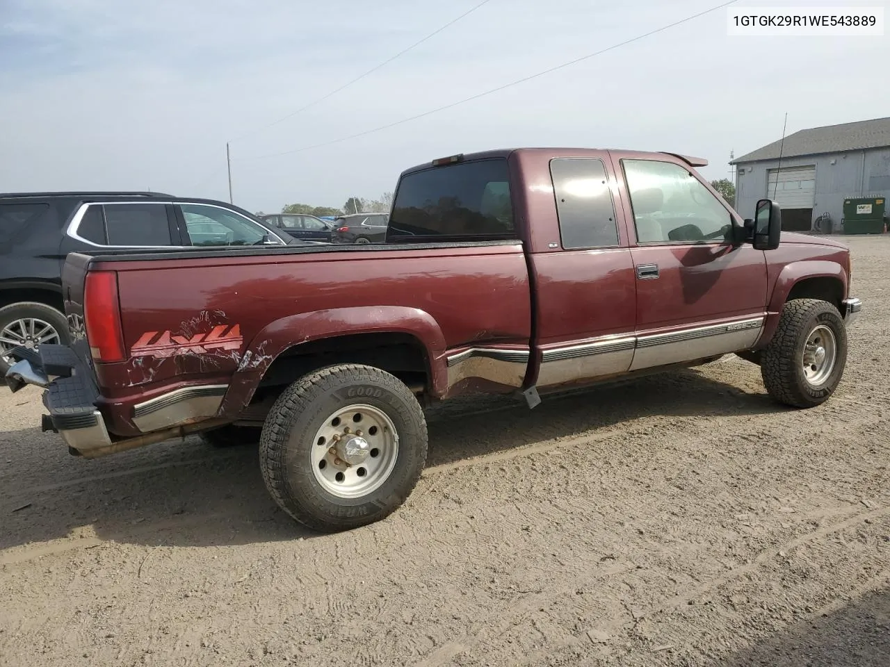 1998 GMC Sierra K2500 VIN: 1GTGK29R1WE543889 Lot: 75187704