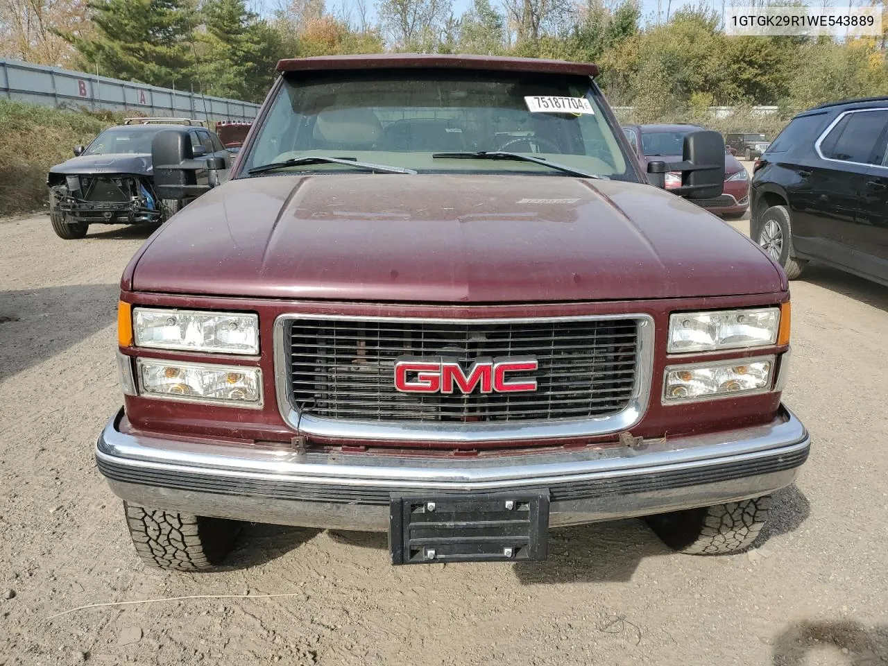 1998 GMC Sierra K2500 VIN: 1GTGK29R1WE543889 Lot: 75187704