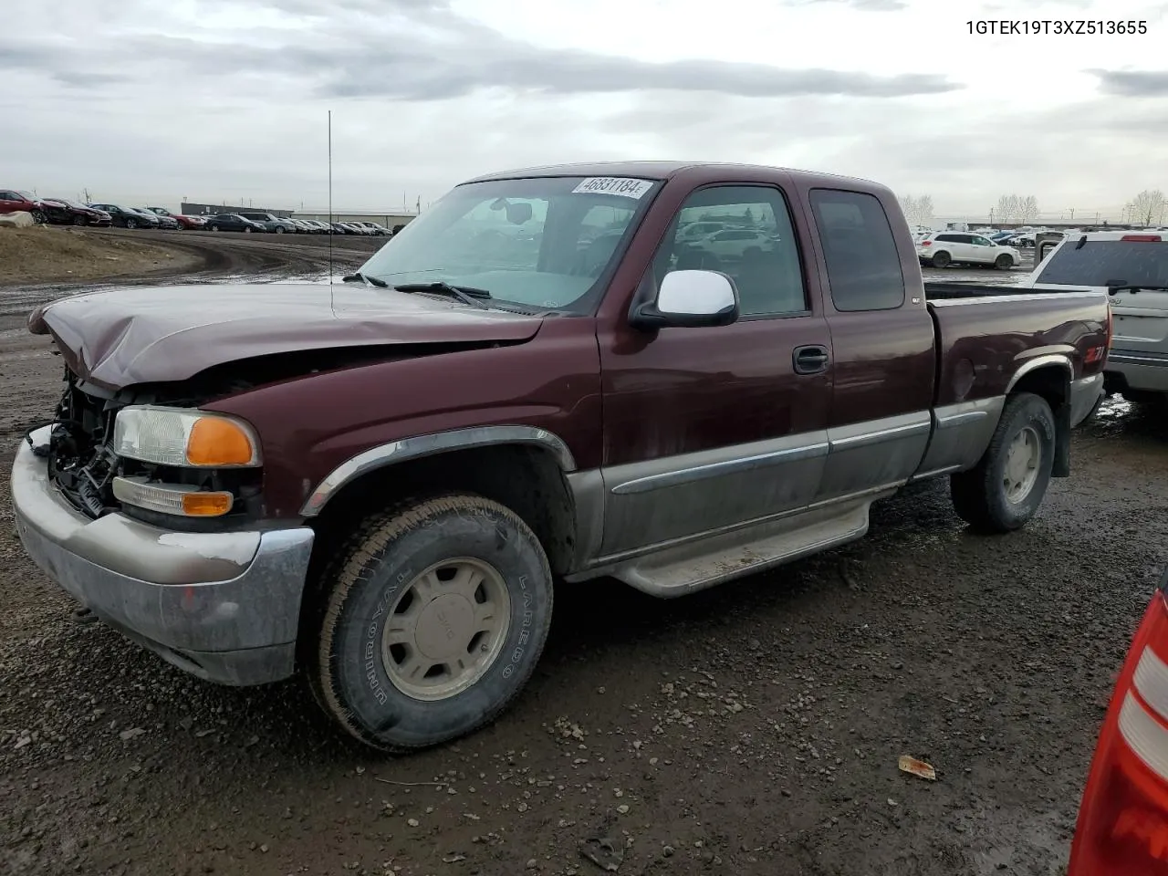 1999 GMC New Sierra K1500 VIN: 1GTEK19T3XZ513655 Lot: 46831184