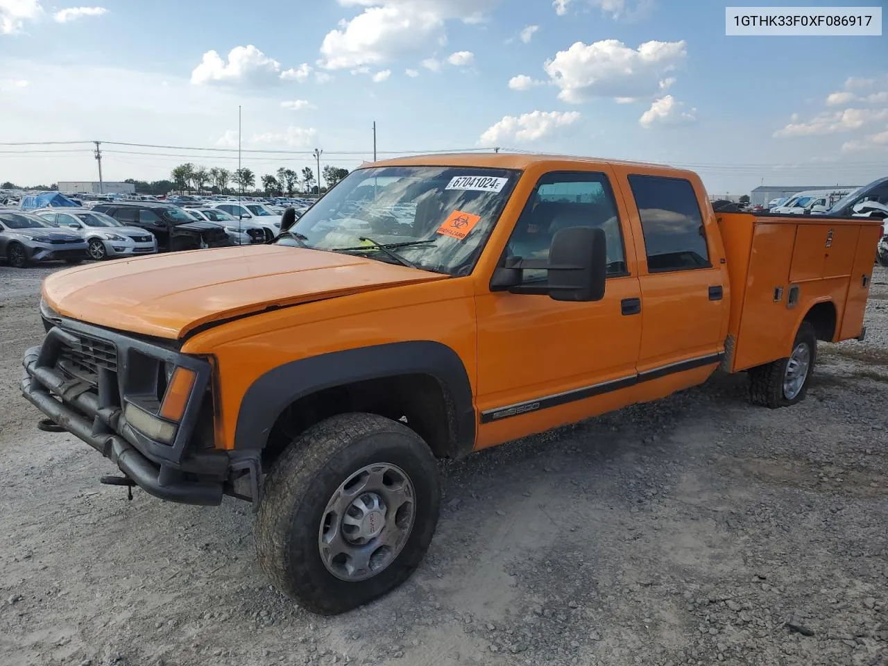 1999 GMC Sierra K3500 VIN: 1GTHK33F0XF086917 Lot: 67041024