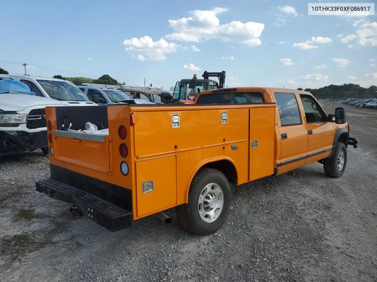 1999 GMC Sierra K3500 VIN: 1GTHK33F0XF086917 Lot: 67041024