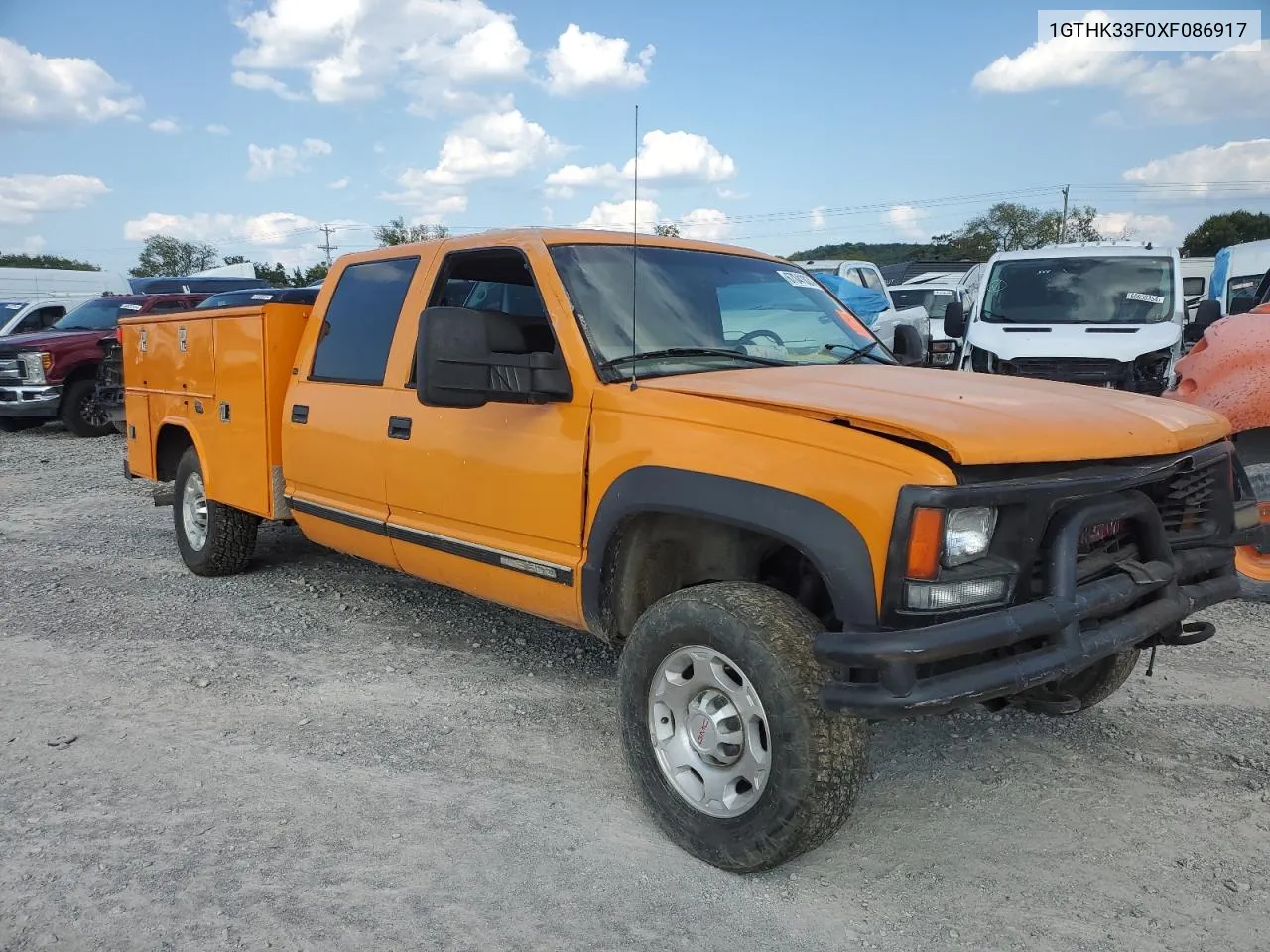 1999 GMC Sierra K3500 VIN: 1GTHK33F0XF086917 Lot: 67041024