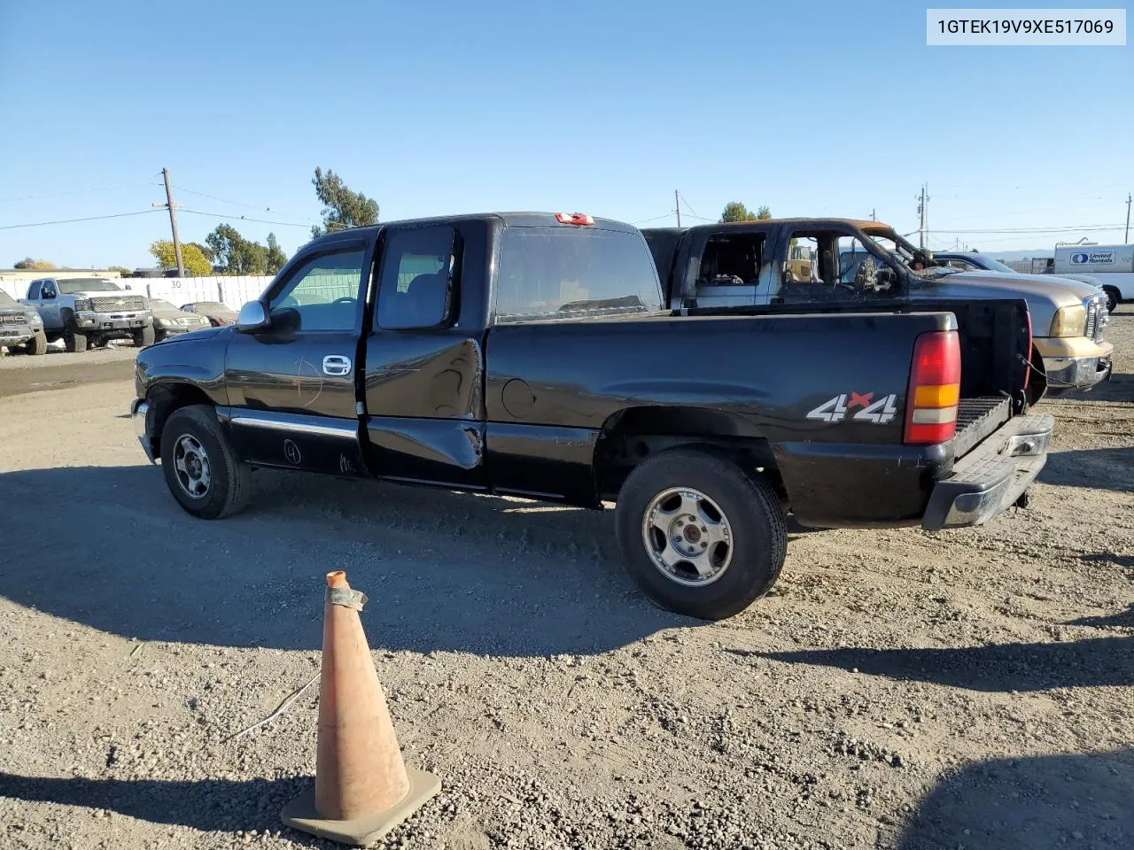 1999 GMC New Sierra K1500 VIN: 1GTEK19V9XE517069 Lot: 71808744