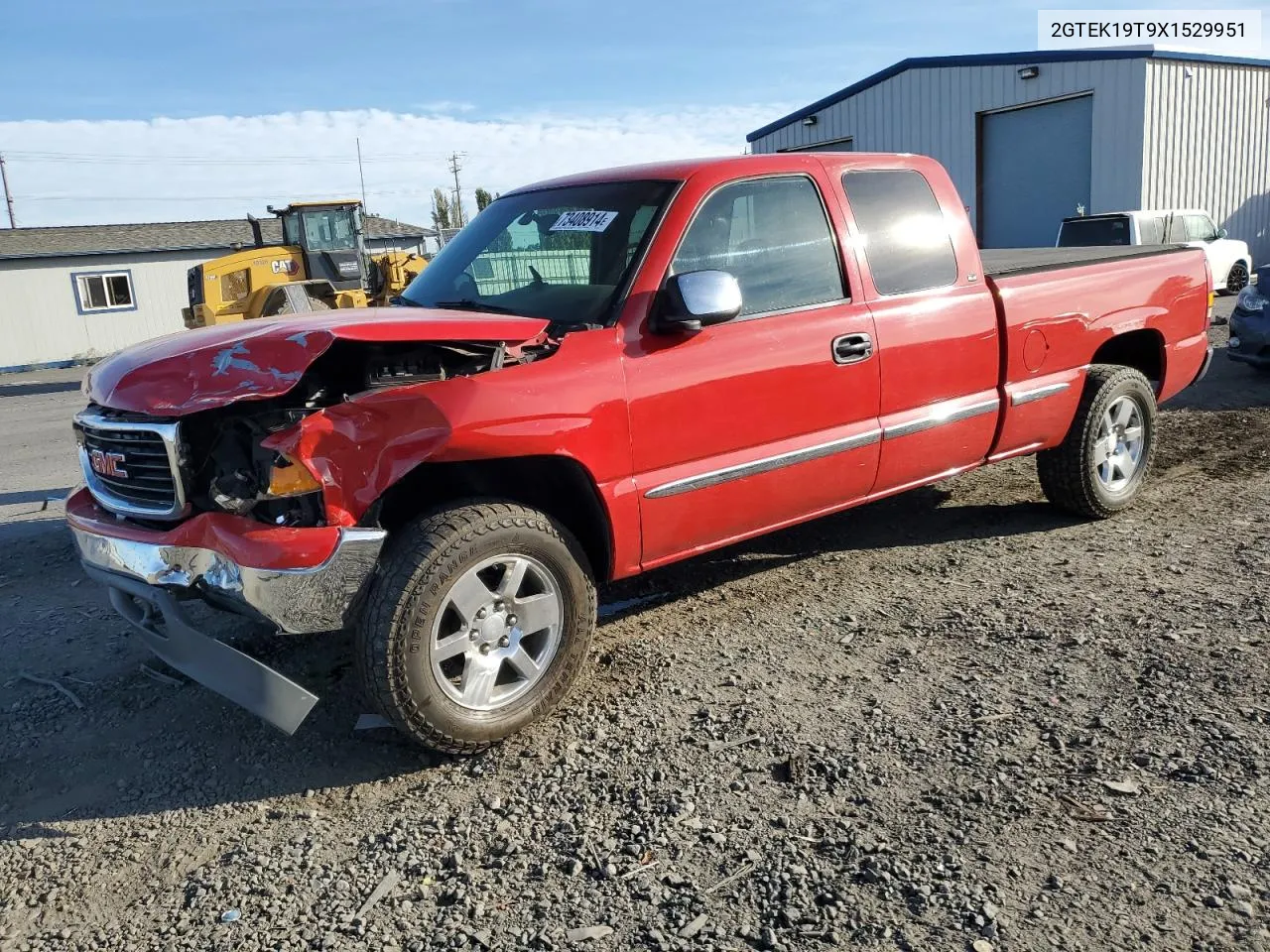 1999 GMC New Sierra K1500 VIN: 2GTEK19T9X1529951 Lot: 73408914